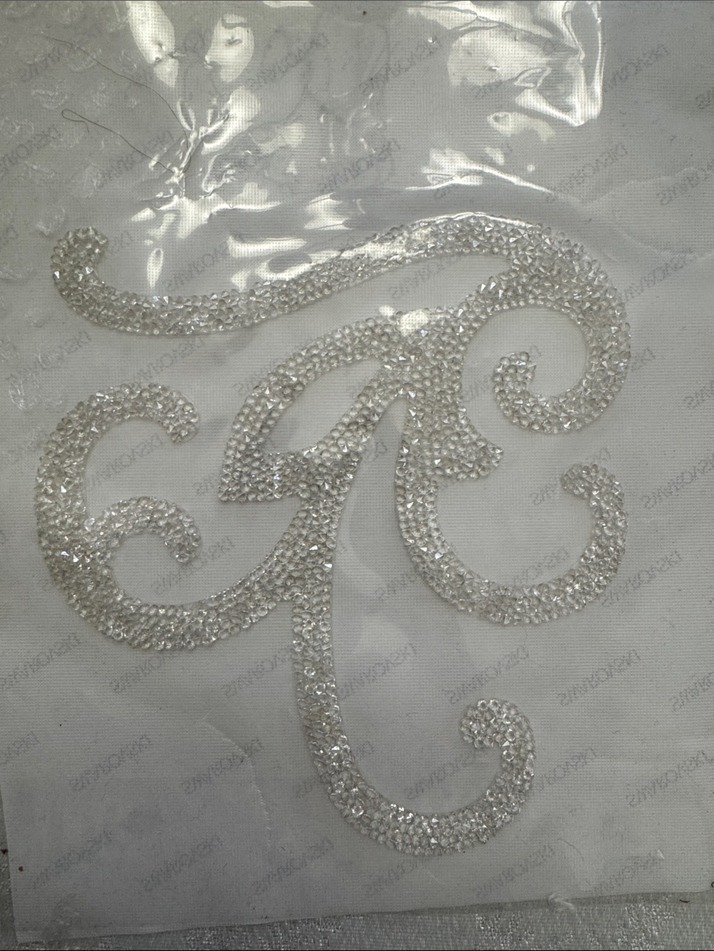 Swarovski Clear Crystal Swirl  Applique Accent